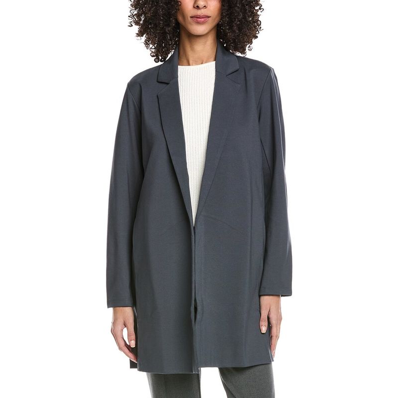 Eileen Fisher Womens Long Blazer, Black